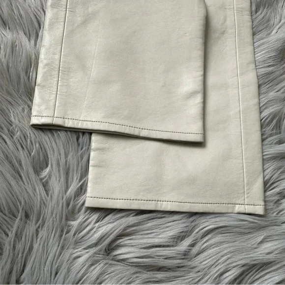 AGOLDE Recycled Leather 90's Pinch Waist Pant in Powder Size 26 NWT - Picture 14 of 14